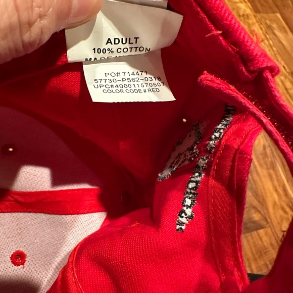 Dr Seuss Thing 2 Hat Cap Universal Studios Red Adult Adjustable - Picture 5 of 5